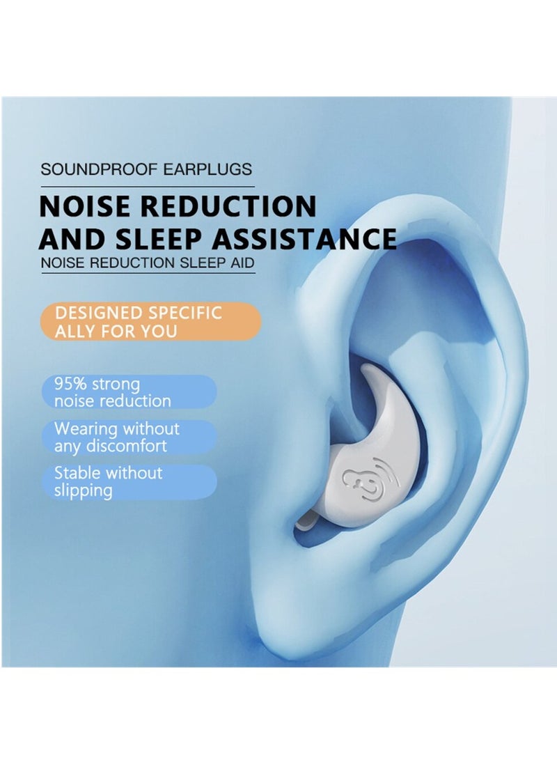 Ear Plugs, High Fidelity Reusable Silicone Noise Cancelling Earplugs, Soft Silicone Reusable Earplugs For Swimming, Sleeping, Diving, Noise Sensitivity & Flights, Green