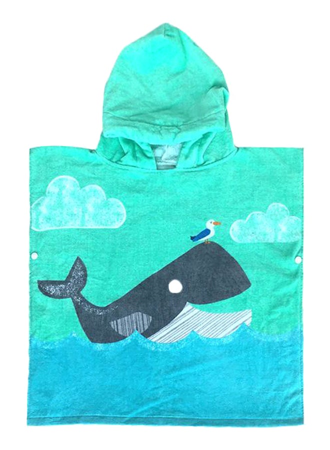 Printed Hooded Pullover Swimming Bath Towel 60cm