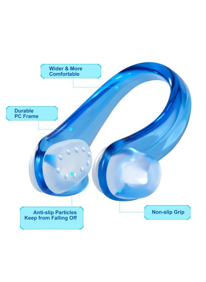 Swimming Nose Clip, Swim Nose Clip With Waterproof Silica Gel For Kids (Age 7+) And Adults,14 Packs,Multicolor (Transparent Type)