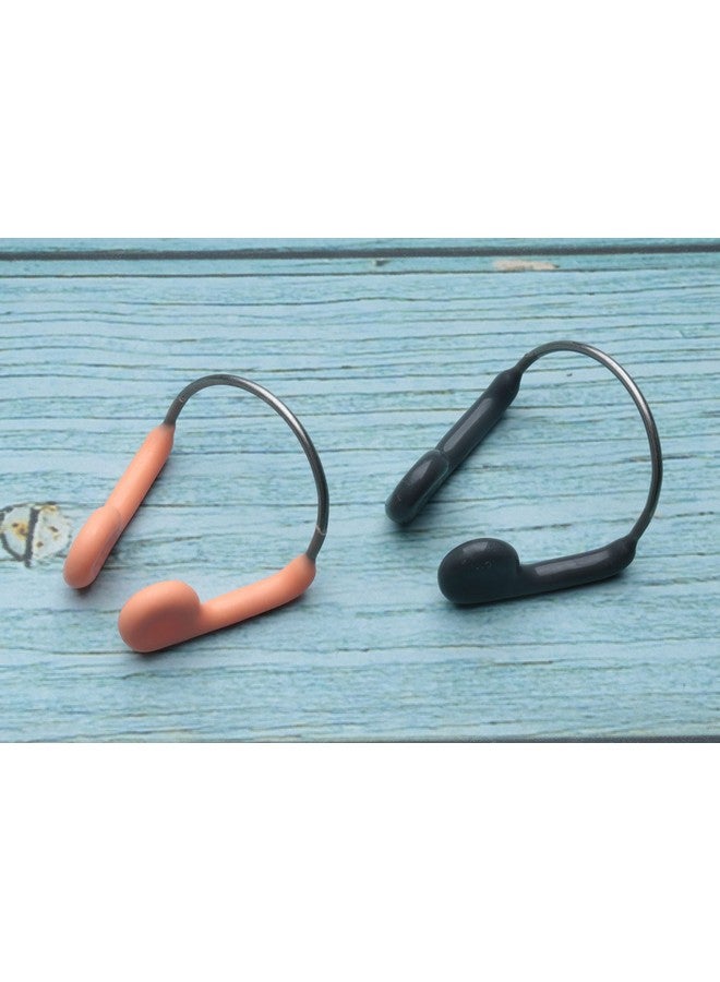 2 Pcs Nose Plugs Swimming Nose Clips Silicone Nose Protector For Adults Kids Beginners Swimming Competition Training Use Accessories (Large Adult)