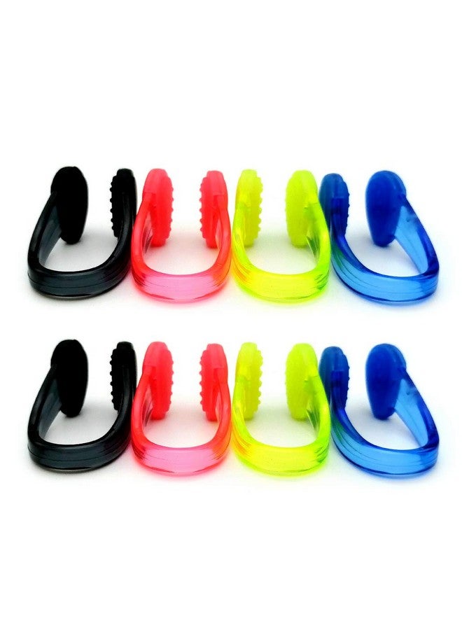 8Pcs Waterproof Nonslip Swimming Nose Clips Dotted Surface Pool Nose Plug For Kids Adults Protect Your Nose In Water Sports