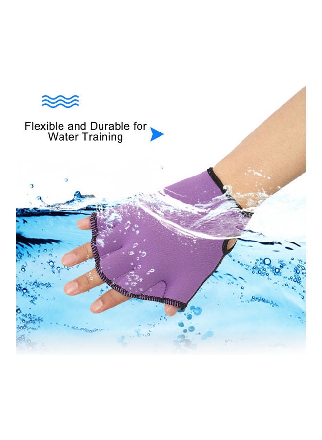 Pair Of Webbed Swimming Gloves L