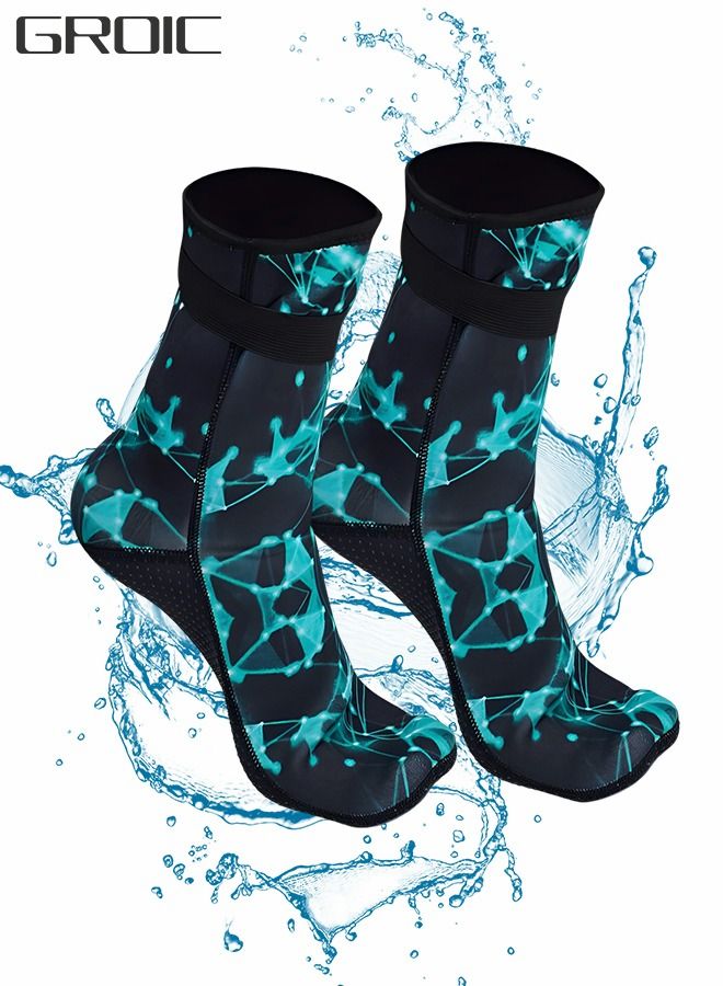 Wetsuit Socks 3mm Neoprene Diving Socks Thermal Anti-Slip Scuba Socks Water Booties for Swimming Water Sports,Diving Equipment