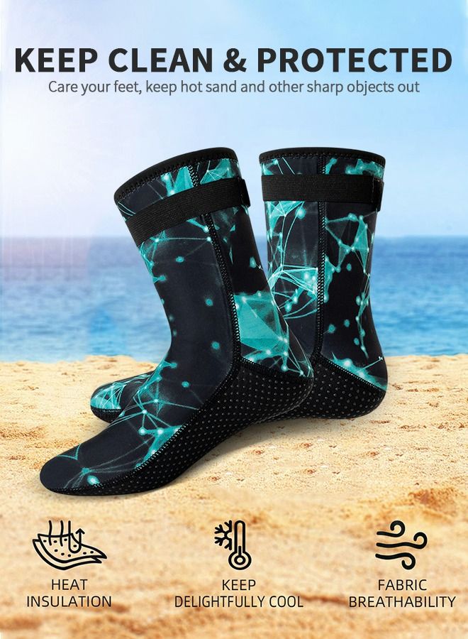 Wetsuit Socks 3mm Neoprene Diving Socks Thermal Anti-Slip Scuba Socks Water Booties for Swimming Water Sports,Diving Equipment