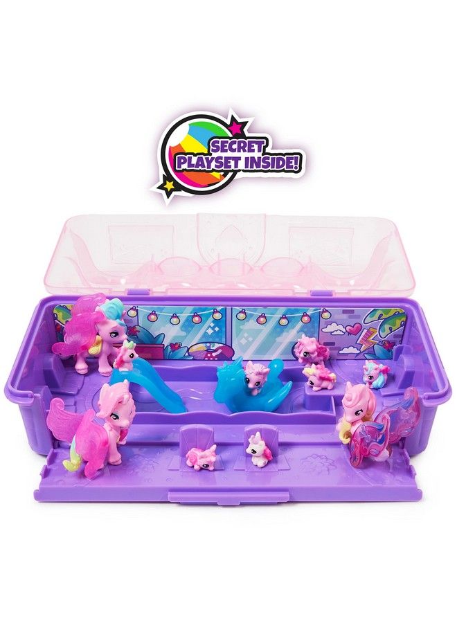 Colleggtibles Unicorn Family Carton With Surprise Playset 10 Characters And 2 Accessories Kids Toys For Girls Ages 5 And Up