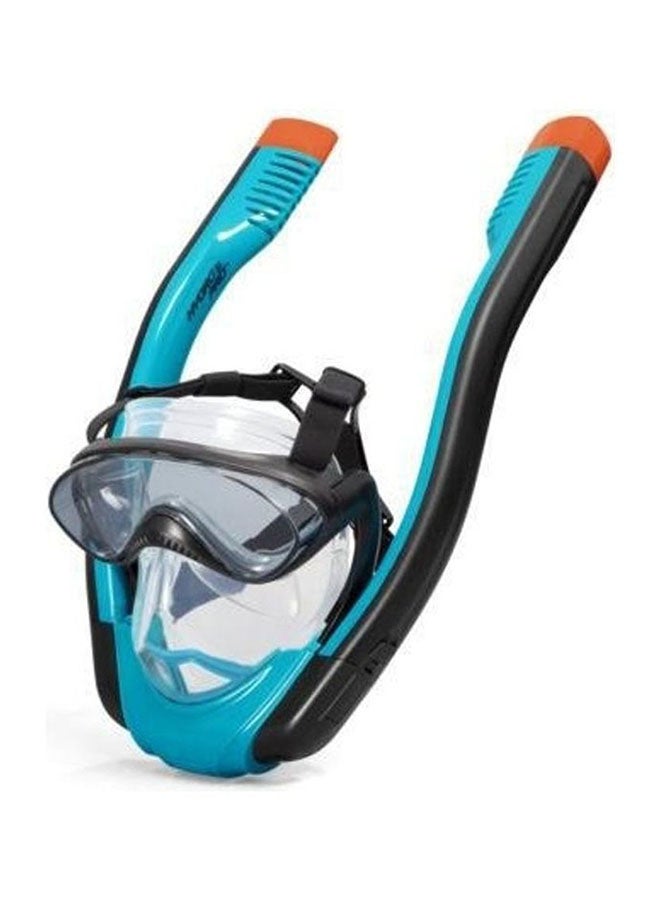 Hydro-Pro Seaclear Flowtech Snorkeling Mask - 1 Mask,2 Snorkel, 1 Assorted Colors 37cm