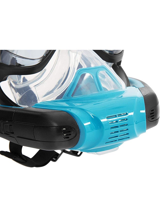 Hydro-Pro Seaclear Flowtech Snorkeling Mask - 1 Mask,2 Snorkel, 1 Assorted Colors 37cm