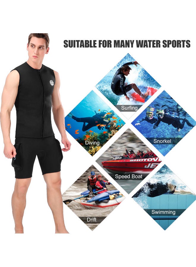 Neoprene Wetsuit Top Vest 40.00x3.00x35.00cm