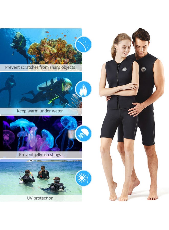 Neoprene Wetsuit Top Vest 40.00x3.00x35.00cm