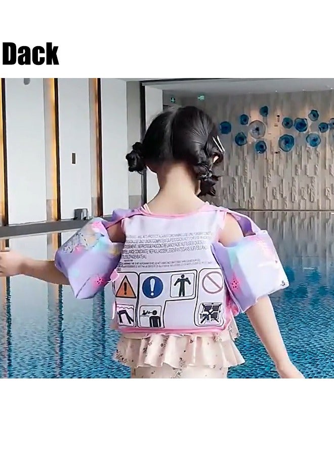 Toddler Swim Vest Kids Water Wings Arm Floaties for 30-50 Pounds Infant Safety Swim Aid Jumper Inflatable Swim Arm Bands Float Sleeves Swimming Armbands for Sea/Pool/Beach/Training (Seahorse)