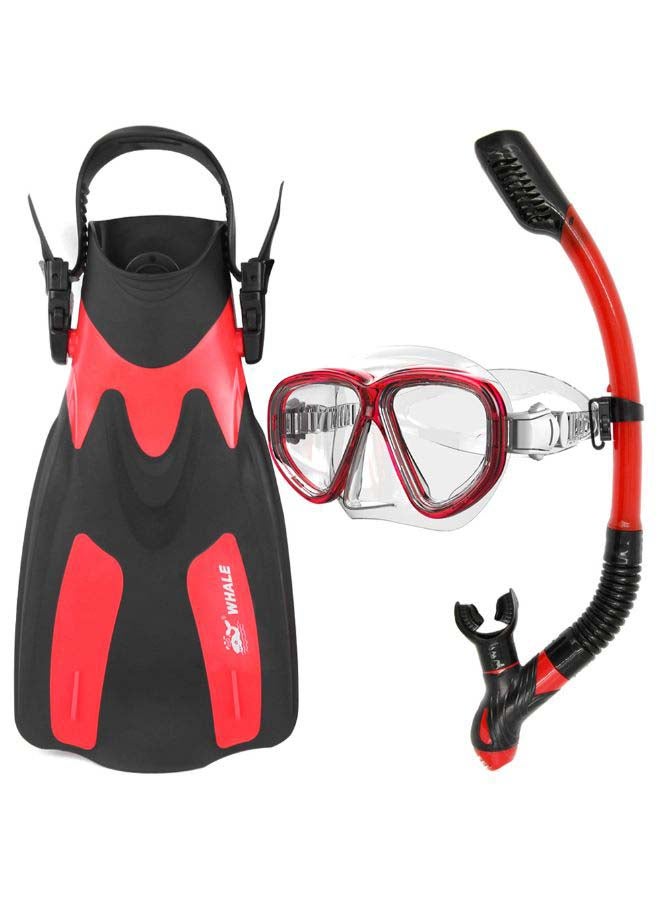 Snorkel Goggles With Pair Of Swimming Fins 52.0x27.8x1.0cm