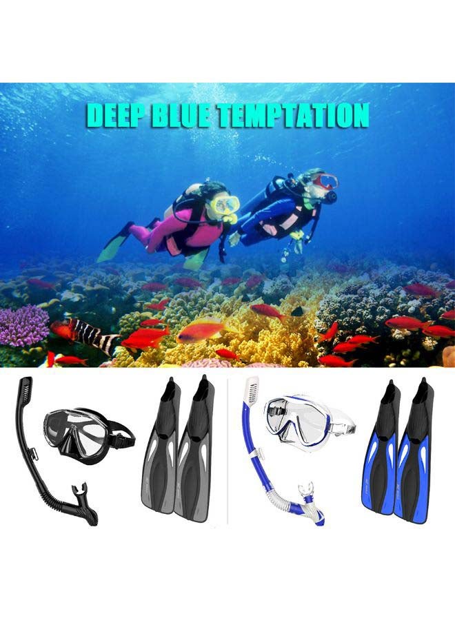 Snorkel Goggles With Pair Of Swimming Fins 70.0x27.8x0.1cm