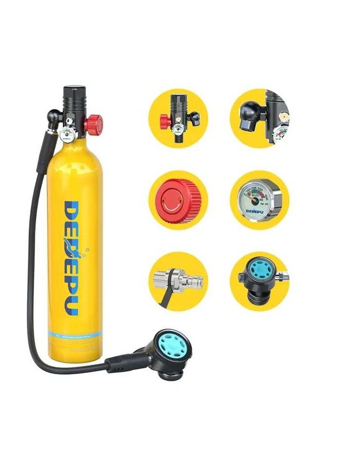 mini–Scuba Full Diving Set 1 liter 20 minutes Under water with Full Face Mask