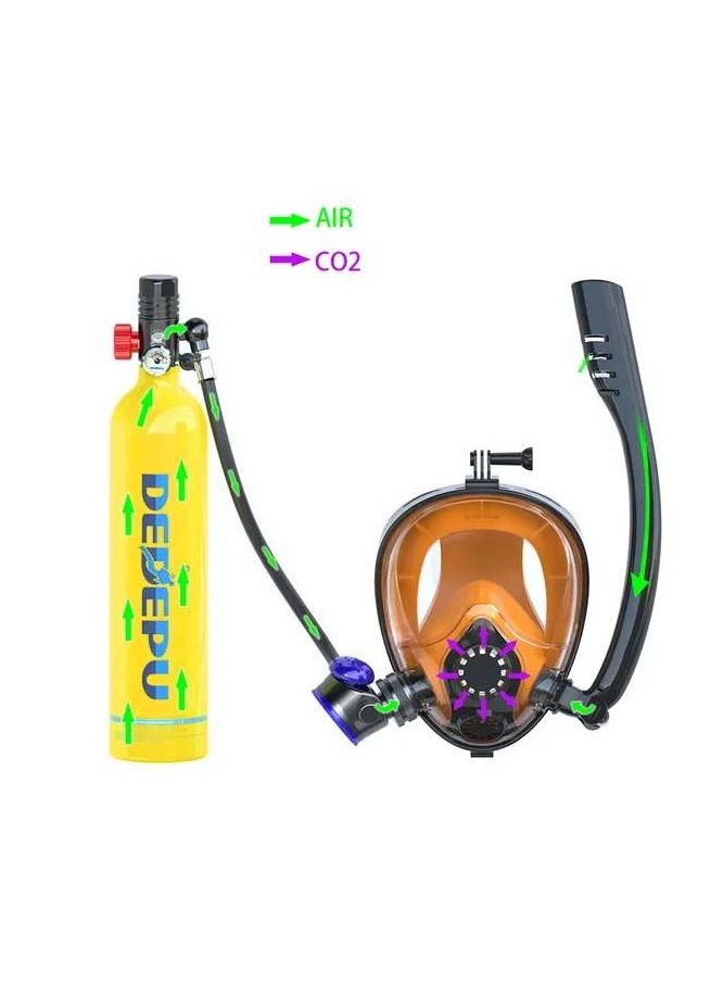 mini–Scuba Full Diving Set 1 liter 20 minutes Under water with Full Face Mask