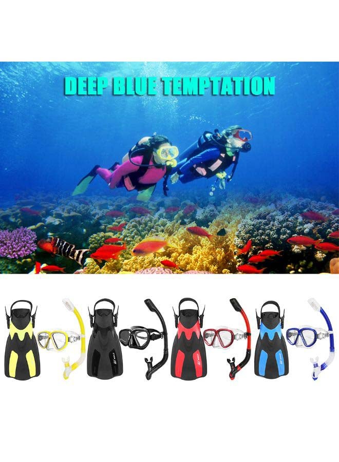 Snorkel Goggles With Pair Of Swimming Fins 52.0x27.8x1.0cm