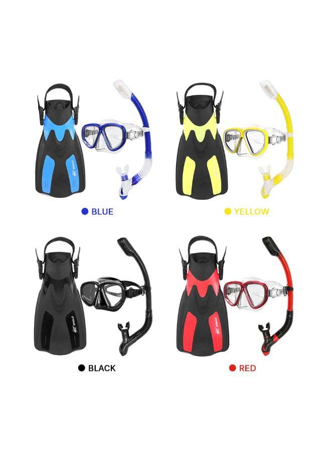 Snorkel Goggles With Pair Of Swimming Fins 52.0x27.8x1.0cm