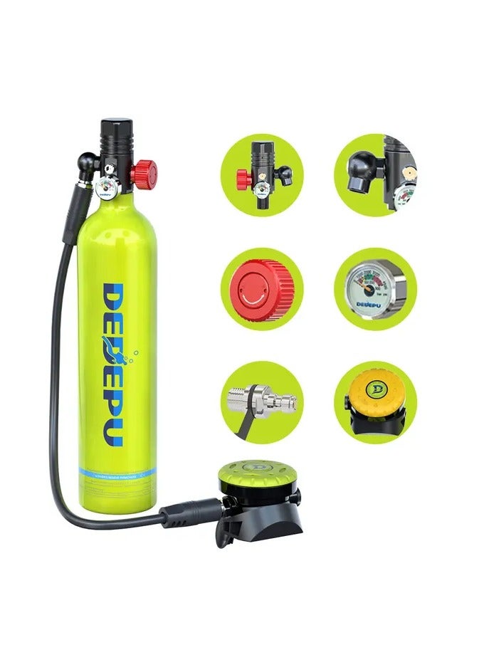 Full scuba diving set from dedepu 1liter Tank 20Minutes Under Water Easy Refill