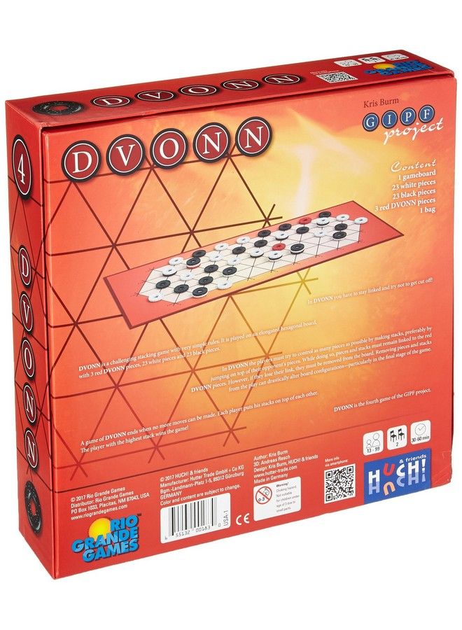 Dvonn Game Classic Traditional Strategy Board Games 12Inch Height