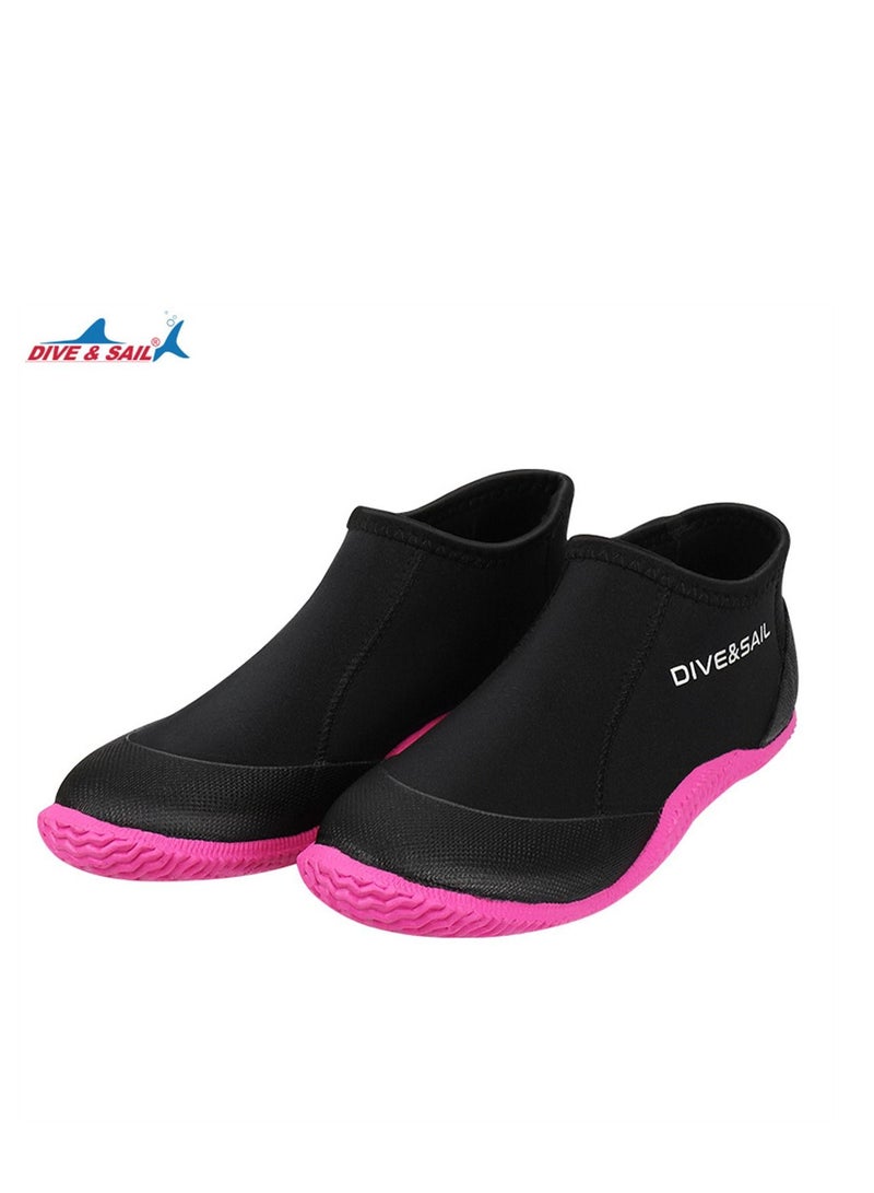 Diving Boots 3MM Men And Women's Beach Surfing Non-slip Water Shoes Anti-coral Snorkeling Fins Equipment Purple