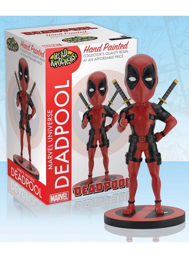 Marvel Head Knocker Deadpool Classic Toy Multi Colored 8 Inches