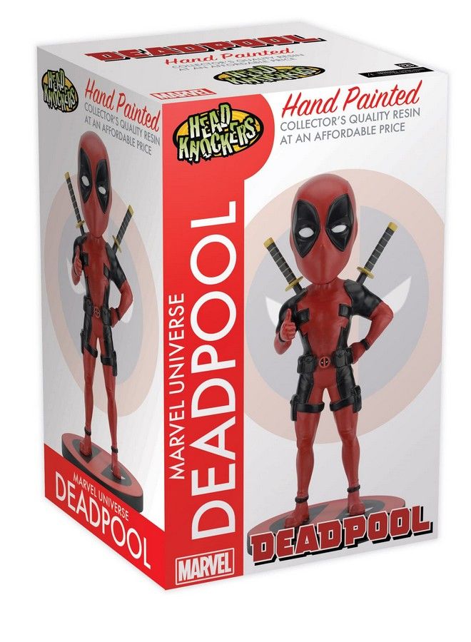 Marvel Head Knocker Deadpool Classic Toy Multi Colored 8 Inches