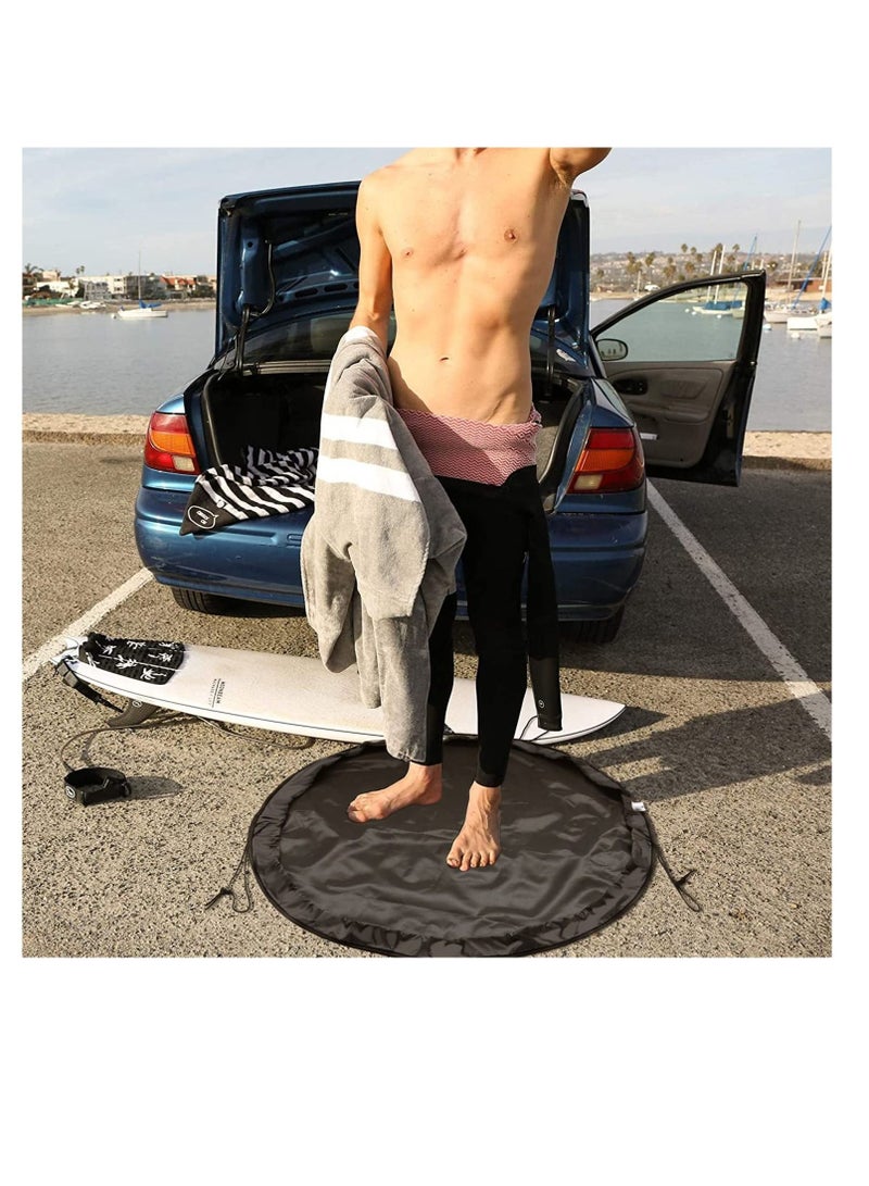 Wetsuit Changing Mat Black Waterproof Surf Change Mats  Portable Dive Durable Mat/Waterproof Dry-Bag For Water Sports  Surfing