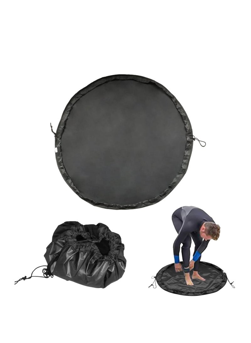 Wetsuit Changing Mat Black Waterproof Surf Change Mats  Portable Dive Durable Mat/Waterproof Dry-Bag For Water Sports  Surfing