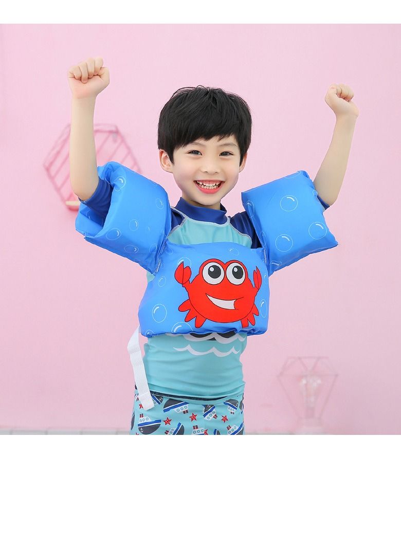 Crab Print Toddler Swimming Life Jacket