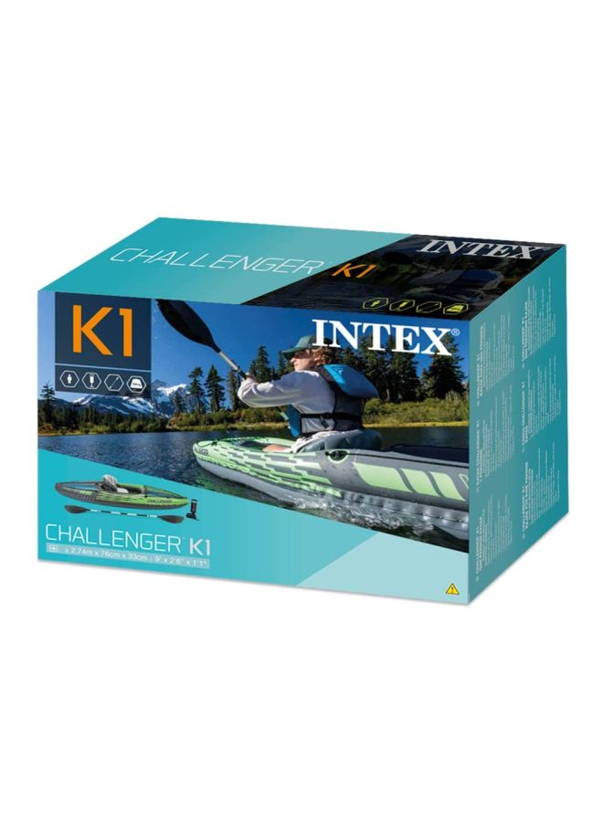 Challenger K1 Inflatable Kayak And Paddle 108x30x15cm