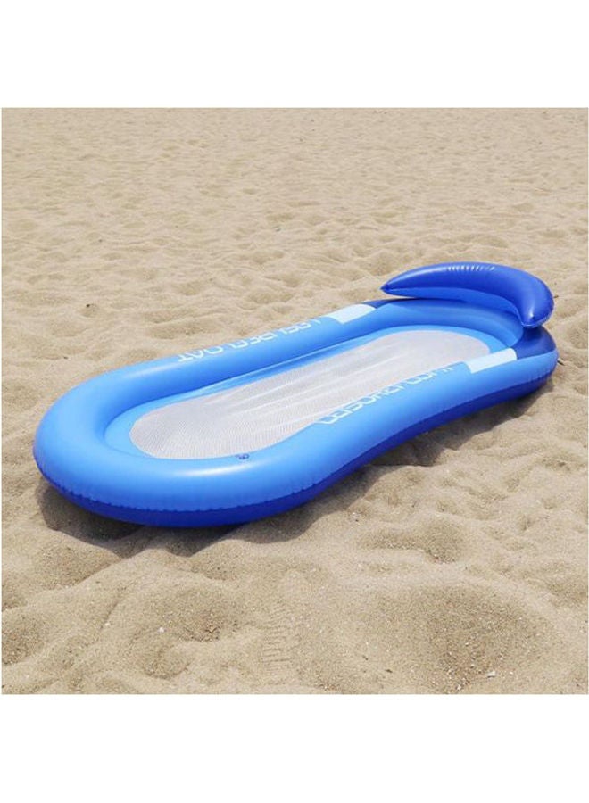 Inflatable Floating Mattress For Swimming Pool Use-Blue 700grams