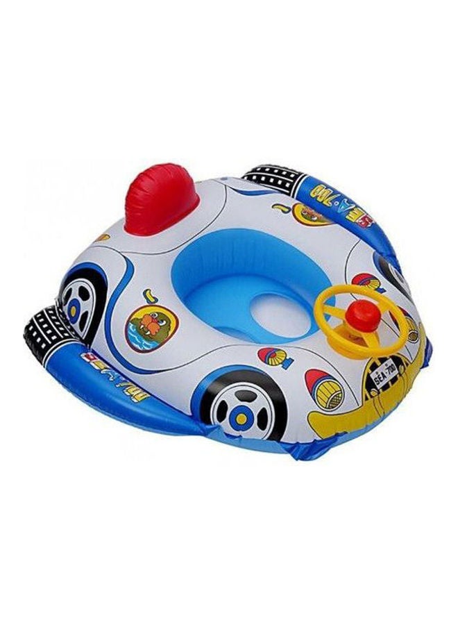 Swimming Ring Steering Wheel Baby Seat Inflatable Boat Cartoon Swimming Boat For Children 500grams