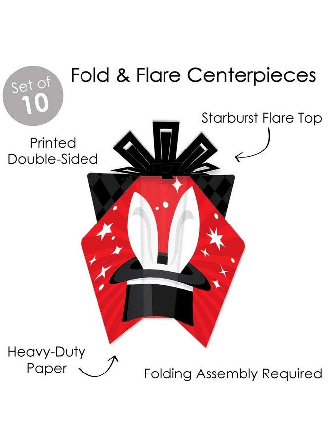 Tada Magic Show Table Decorations Magical Birthday Party Fold And Flare Centerpieces 10 Count