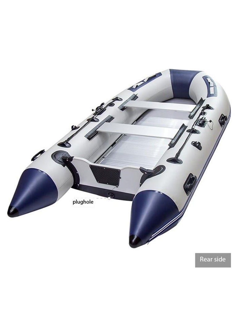 Hydro Force Inflatable Boat Raft Set with 2 Aluminum Oars for Fishing Lakes and Rivers