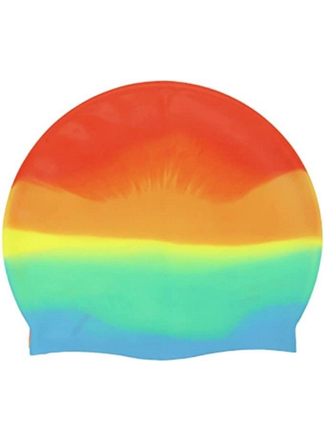 Friendly Swede Silicone Long Hair Swim Caps Durable Silicone Swimming Caps (Pack Of 3) Color May Varysstp