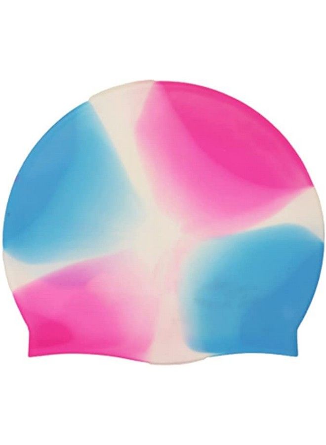 Friendly Swede Silicone Long Hair Swim Caps Durable Silicone Swimming Caps (Pack Of 3) Color May Varysstp