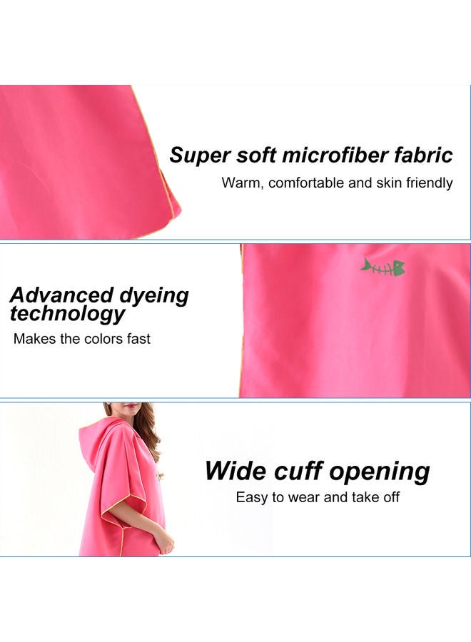 Quick-Dry Robe With Hood Microfiber Beach Blanket 23.00x3.00x20.00cm