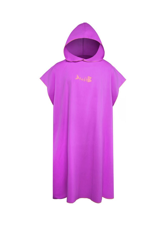 Quick-Dry Robe With Hood Microfiber Beach Blanket