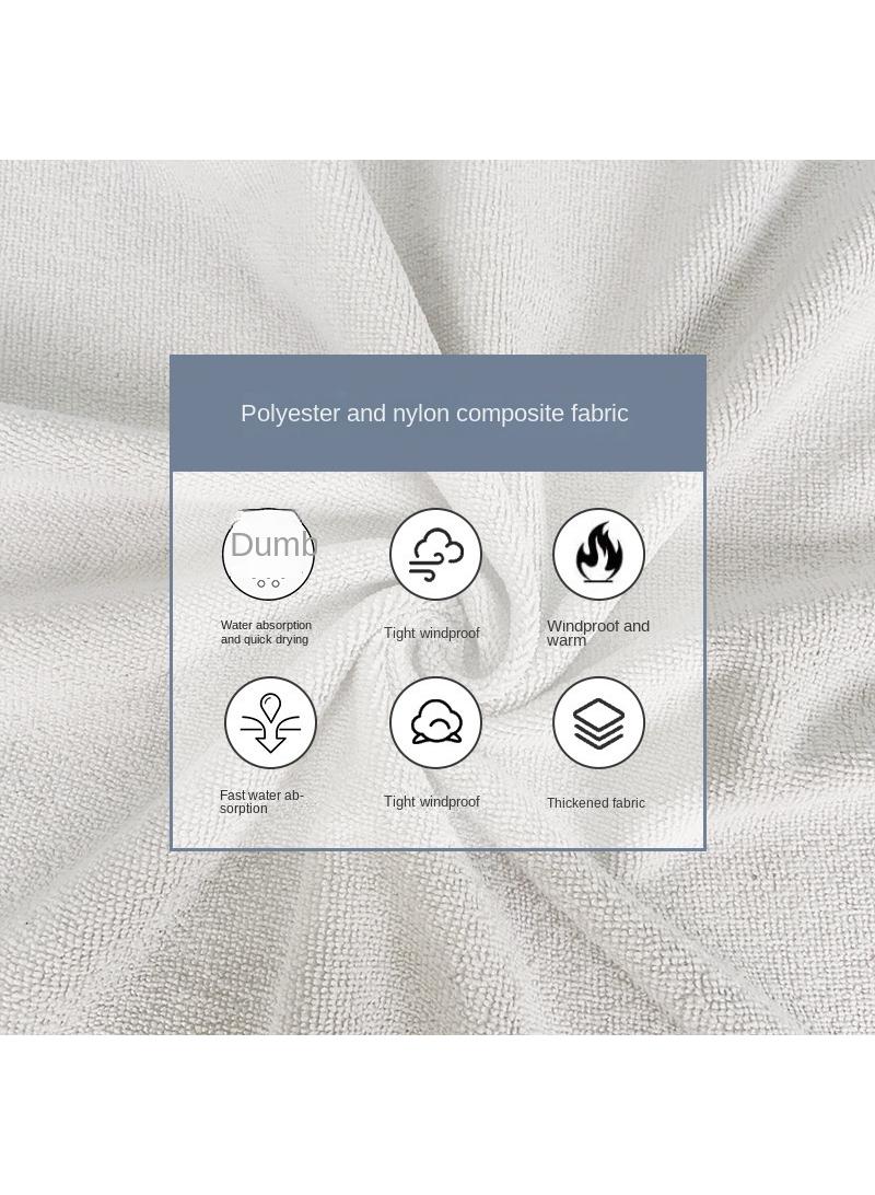 110*80CM Colorblock Microfiber Surfing Swimming Warm Changing Clothes Adult Beach Cape Bathrobe