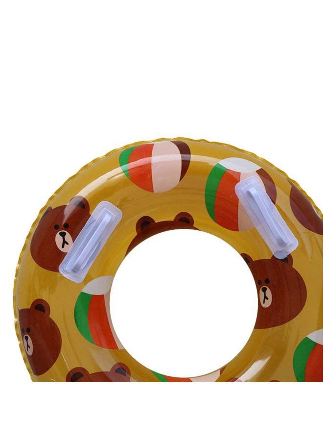 Cartoon Bear Rabbit Printed Inflatable Swim Ring 18x18x2cm