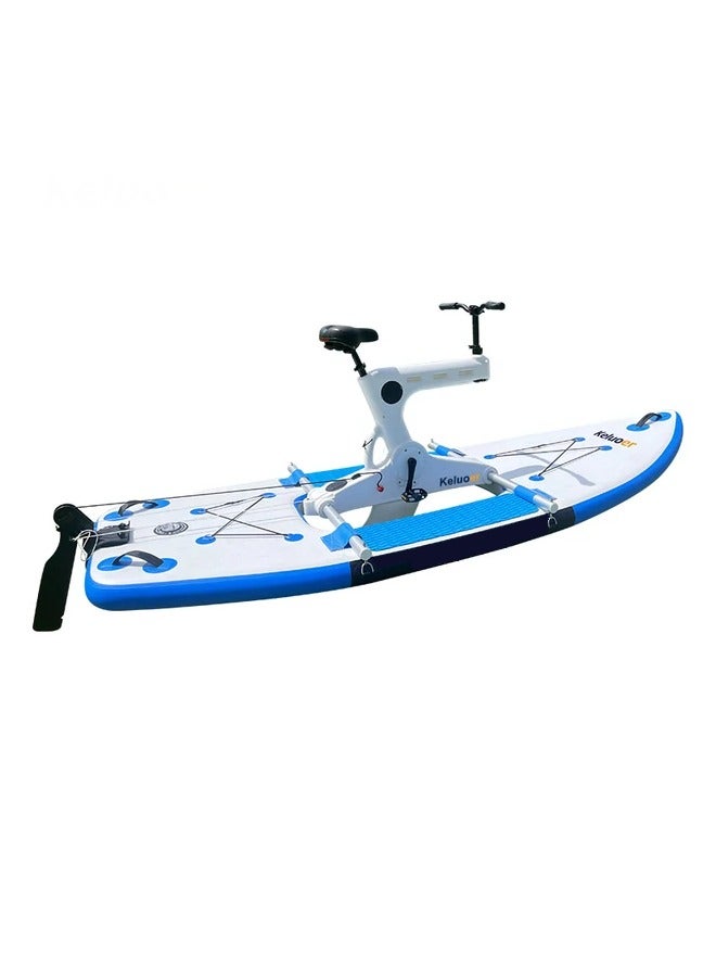 New Collection Pontoons Inflatable Water Bike Single Water Recreation Pedal Bike