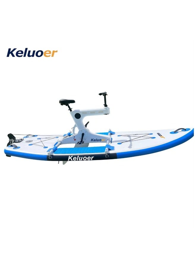 New Collection Pontoons Inflatable Water Bike Single Water Recreation Pedal Bike