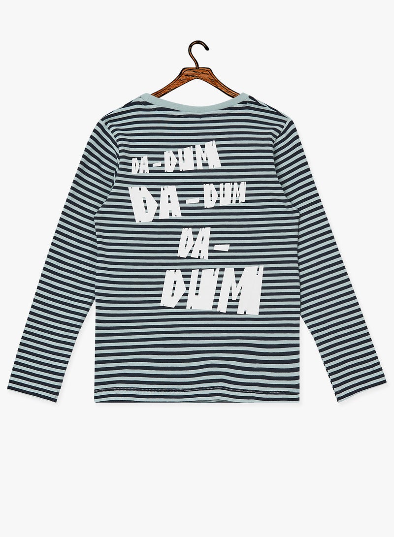 Kids Jaws Long Sleeve T-Shirt Blue