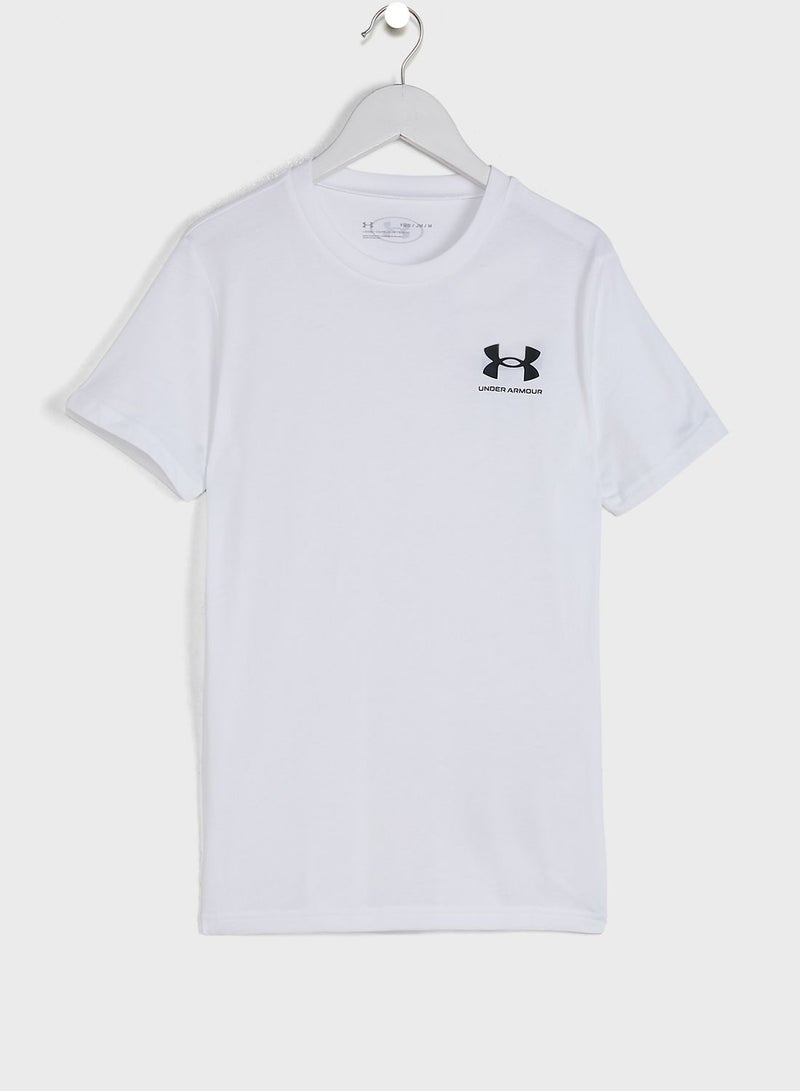 Boys' Sportstyle Left Chest Logo Short Sleeve T-shirt