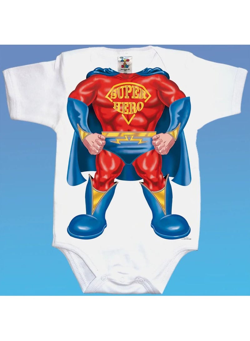 Super Hero Baby Romper For 0 - 6 Months Baby