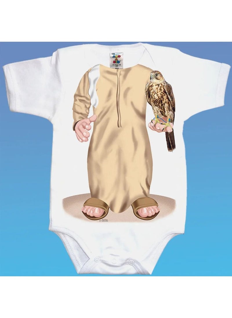 Falcon Golden Ghutra Baby Romper 0 - 6 Months Baby