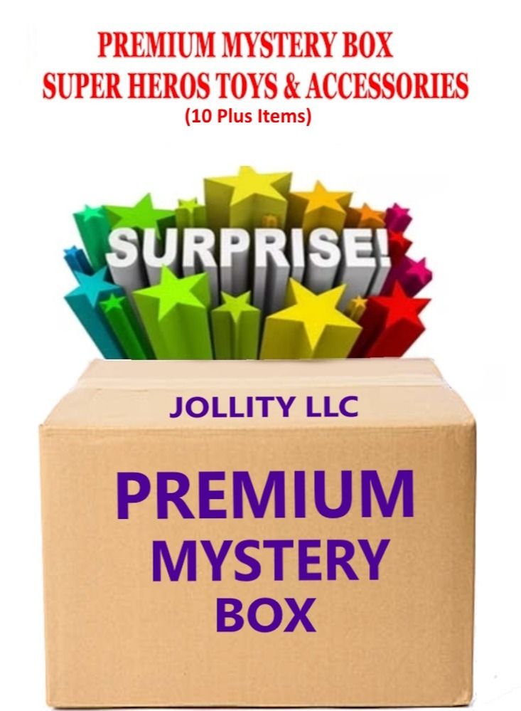 Premium Mystery Box Toys and Accessories For SuperHero Fans 10 plus items