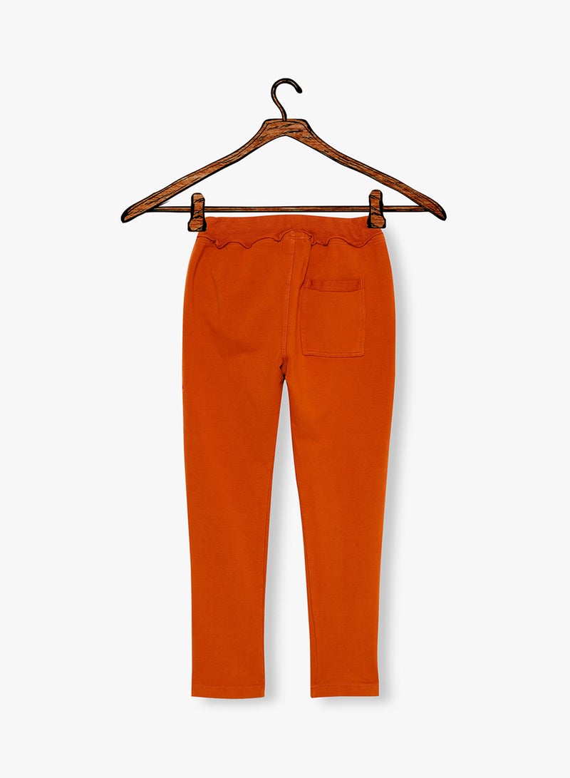 Solid Sweatpants Orange