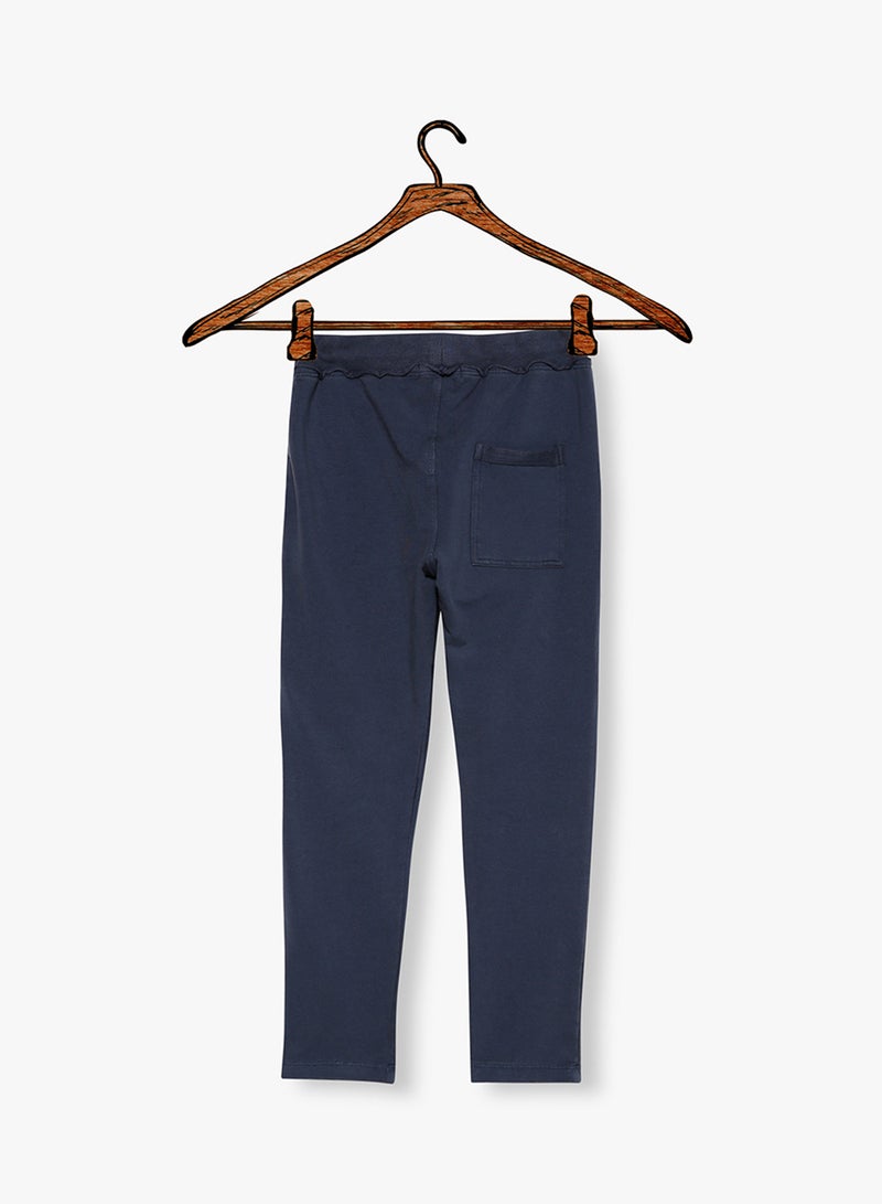 Solid Sweatpants Blue