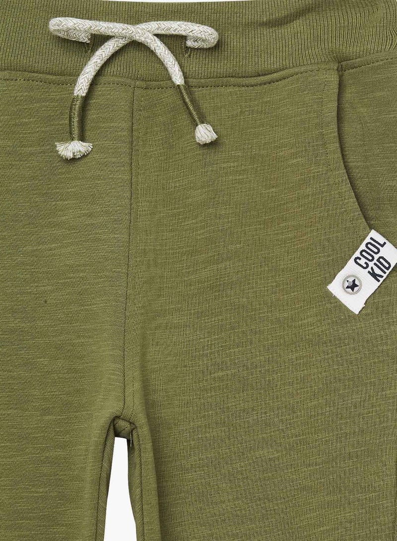 Boys Rolled Hem Pants Olive