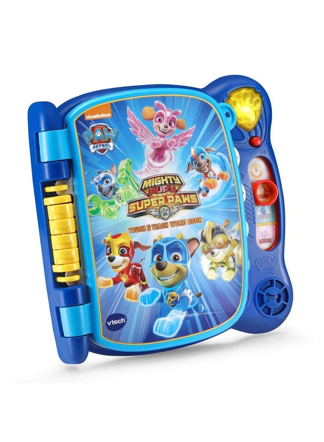 Paw Patrol Mighty Pups Touch And Teach Word Book , Blue